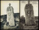 Le menhir de Saint-Uzec : photographies vers 1910