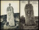 Le menhir de Saint-Uzec : photographies vers 1910