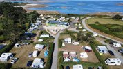 Camping municipal de Landrellec à Pleumeur-Bodou - vue drone (...)