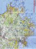 Carte circuits randonnée pédestre et cyclo Côte de Granit Rose
